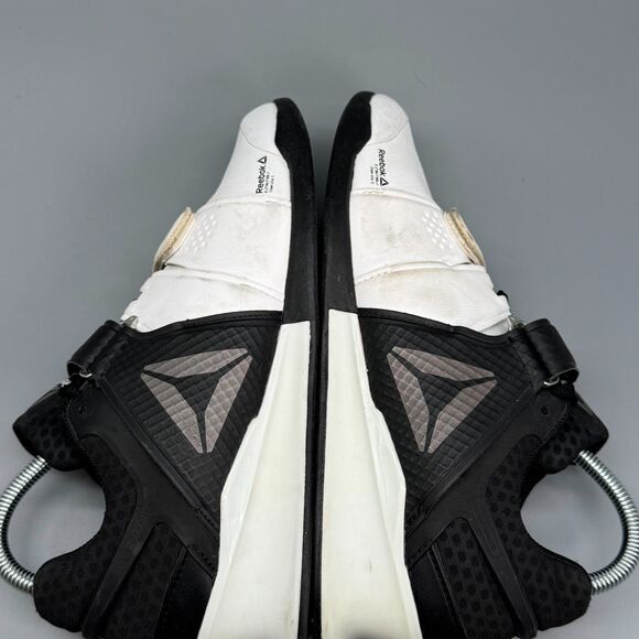 Reebok Legacy Lifter Women's 8.5 Black White Weightlifting Shoes Hook & Loop - Picture 8 of 11